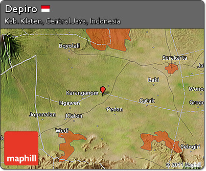 Satellite 3D Map of Depiro