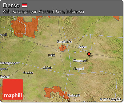 Satellite 3D Map of Derso