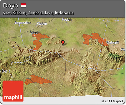 Satellite 3D Map of Doyo