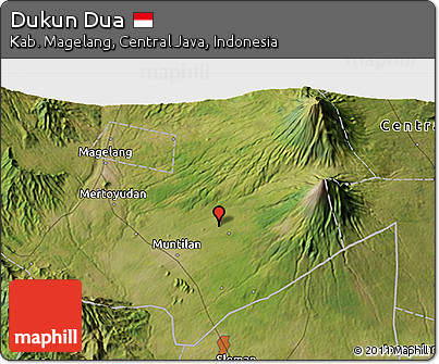 Satellite 3D Map of Dukun Dua