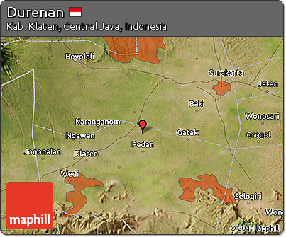 Satellite 3D Map of Durenan