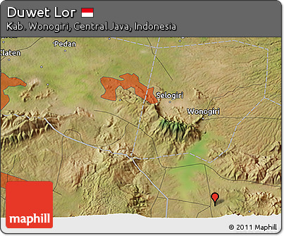 Satellite 3D Map of Duwet Lor