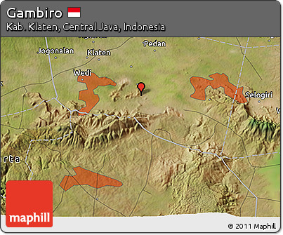 Satellite 3D Map of Gambiro