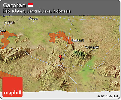 Satellite 3D Map of Garotan
