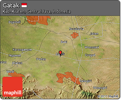 Satellite 3D Map of Gatak
