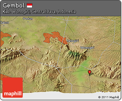 Satellite 3D Map of Gembol