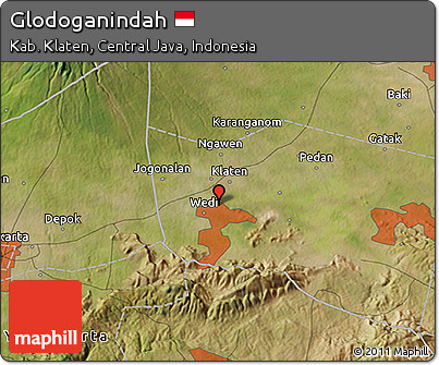 Satellite 3D Map of Glodoganindah