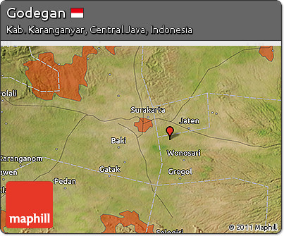 Satellite 3D Map of Godegan