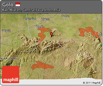Satellite 3D Map of Golo