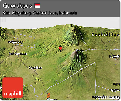 Satellite 3D Map of Gowokpos