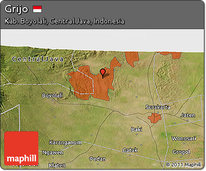 Satellite 3D Map of Grijo