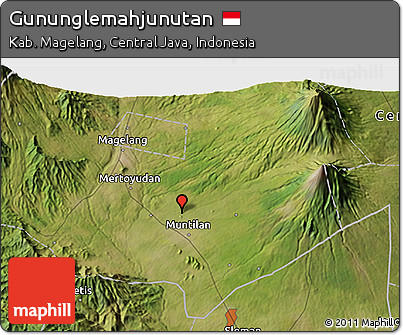 Satellite 3D Map of Gununglemahjunutan