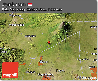 Satellite 3D Map of Jambusari