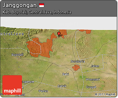 Satellite 3D Map of Janggongan