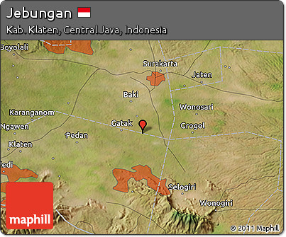 Satellite 3D Map of Jebungan