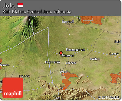 Satellite 3D Map of Jolo