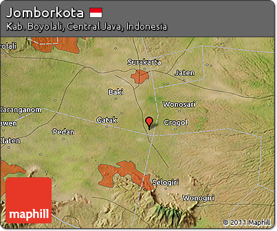 Satellite 3D Map of Jomborkota