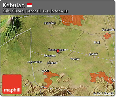 Satellite 3D Map of Kabulan