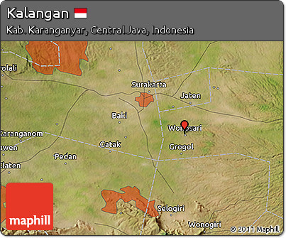 Satellite 3D Map of Kalangan