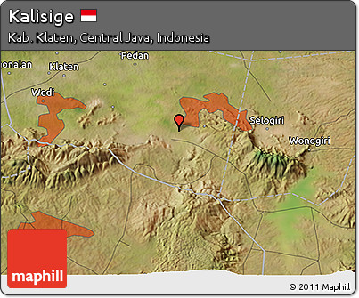 Satellite 3D Map of Kalisige