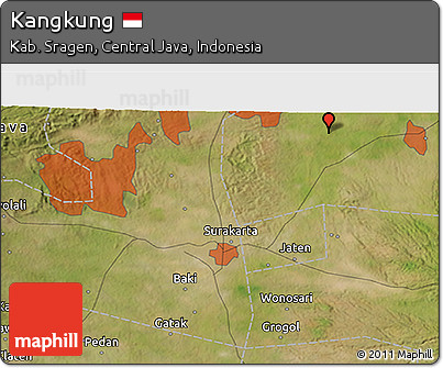 Satellite 3D Map of Kangkung
