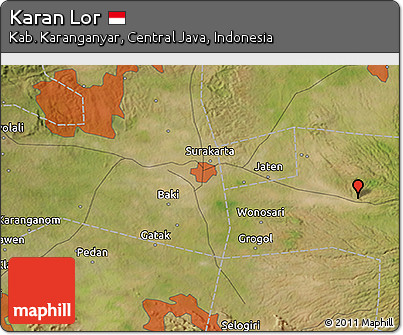Satellite 3D Map of Karan Lor