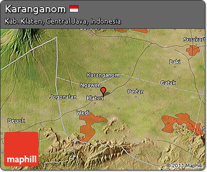 Satellite 3D Map of Karanganom