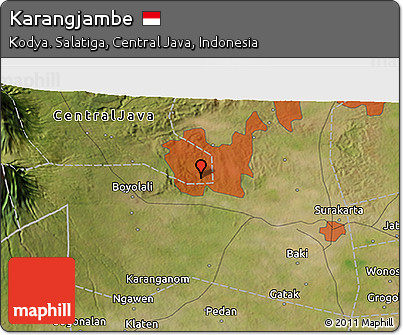 Satellite 3D Map of Karangjambe