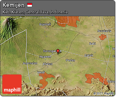 Satellite 3D Map of Kemijen