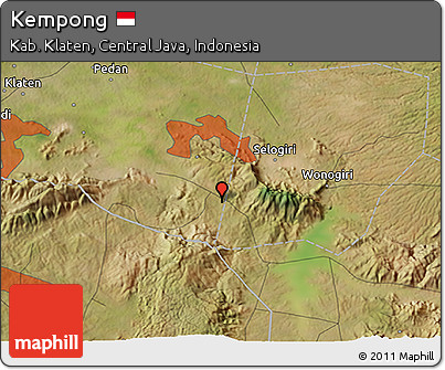 Satellite 3D Map of Kempong