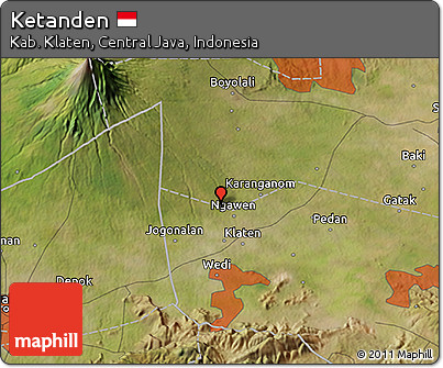 Satellite 3D Map of Ketanden