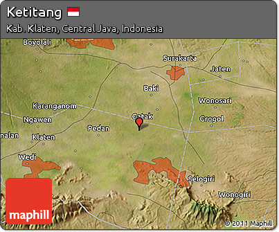 Satellite 3D Map of Ketitang