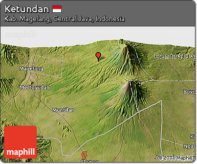 Satellite 3D Map of Ketundan