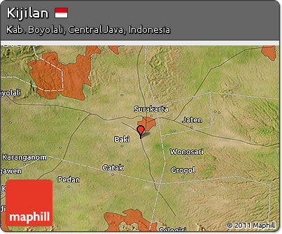 Satellite 3D Map of Kijilan