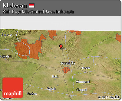 Satellite 3D Map of Klelesan