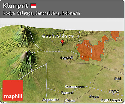 Satellite 3D Map of Klumprit