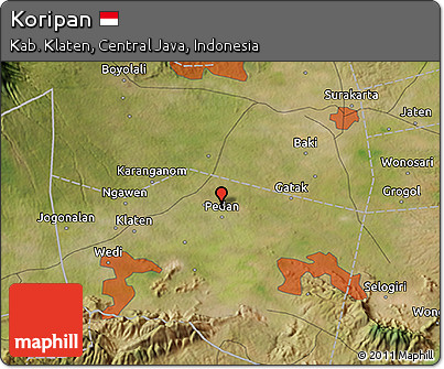 Satellite 3D Map of Koripan