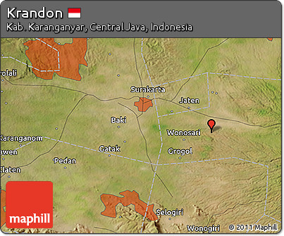 Satellite 3D Map of Krandon
