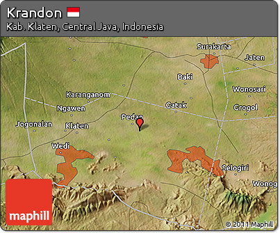 Satellite 3D Map of Krandon