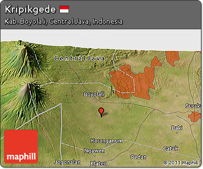 Satellite 3D Map of Kripikgede