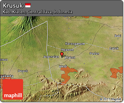 Satellite 3D Map of Krusuk