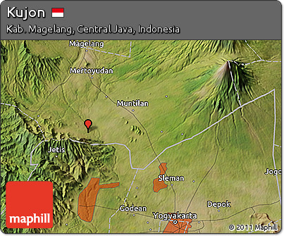 Satellite 3D Map of Kujon