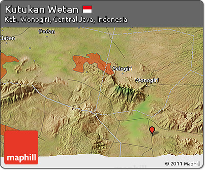 Satellite 3D Map of Kutukan Wetan