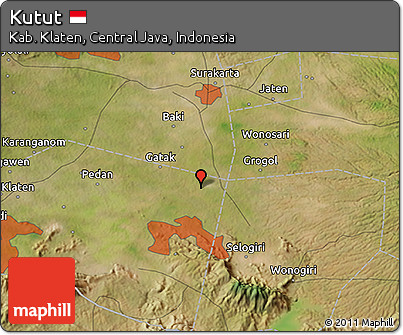 Satellite 3D Map of Kutut
