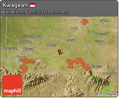 Satellite 3D Map of Kwagean