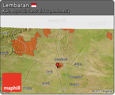 Satellite 3D Map of Lembaran