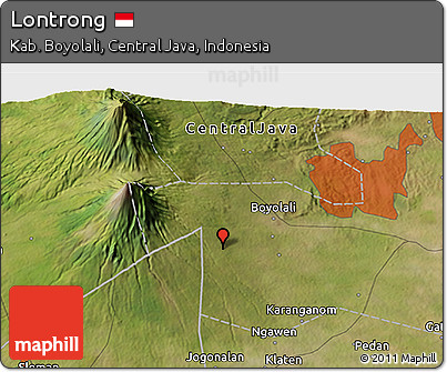 Satellite 3D Map of Lontrong