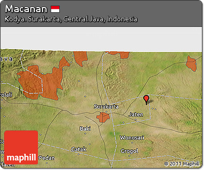 Satellite 3D Map of Macanan