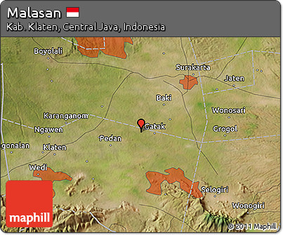 Satellite 3D Map of Malasan