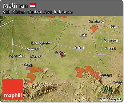 Satellite 3D Map of Maliman